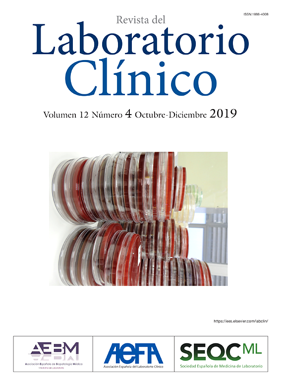 Go to journal home page - Revista del Laboratorio Clínico